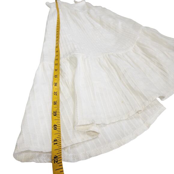 Lost + Wander Womens Asymmetrical Midi Dress Size Medium White Boho Bridal Beach - Picture 15 of 16